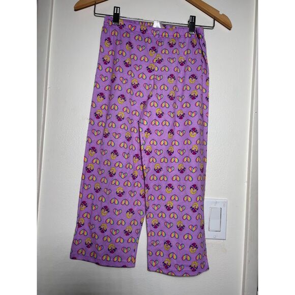 Disney Channel Lizzie Mcguire Pajama Pants Purple Cartoon y2k Flannel PJs sz 8 - Picture 2 of 4
